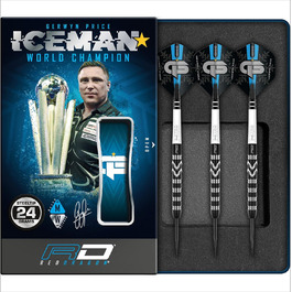 RED DRAGON Gerwyn Price Iceman Спеціальна серія вольфрамових дротиків для дартсу з крилами та стержнями, чемпіонська модель