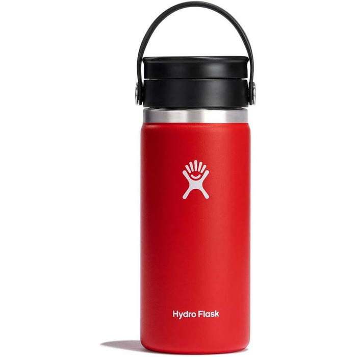 Термокружка Hydro Flask 473 мл з нержавіючої сталі, вакуумна, для кави, герметична, Flex Sip кришка, широка горловина, колір Goji