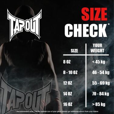 Боксерські рукавички Tapout Bandini екрю/чорні, 14 унцій, 1 пара