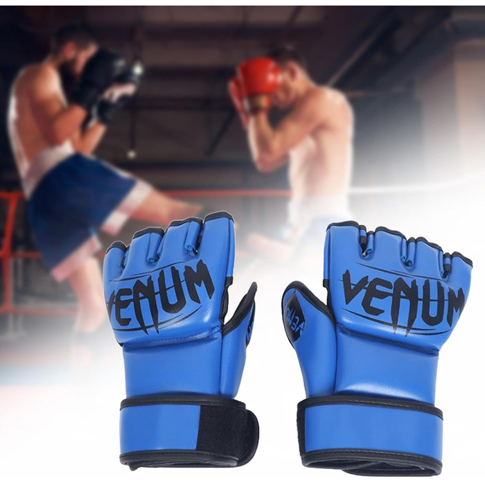 Рукавички Perfeclan Shock Absorbing MMA, міцні, PU, півпальця