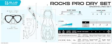 Набір трубок Cressi Rocks унісекс S/M (32/34) фіолетовий/білий