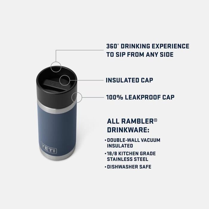 Термос-фляга YETI Rambler з кришкою HotShot, лаймова, 354 мл