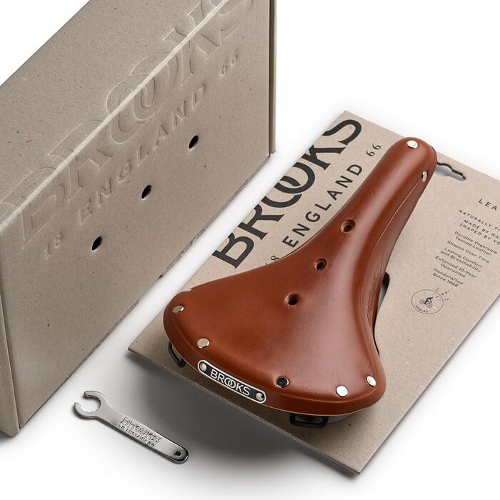 Сідло Brooks B17 для чоловіків, шкіряне, велосипедне