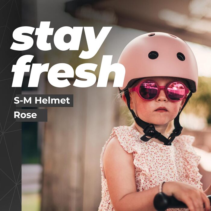 Дитячий шолом Scoot and Ride з регульованими ремінцями, матовий, розміри S/M, LED-світло, м'яка флісова підкладка