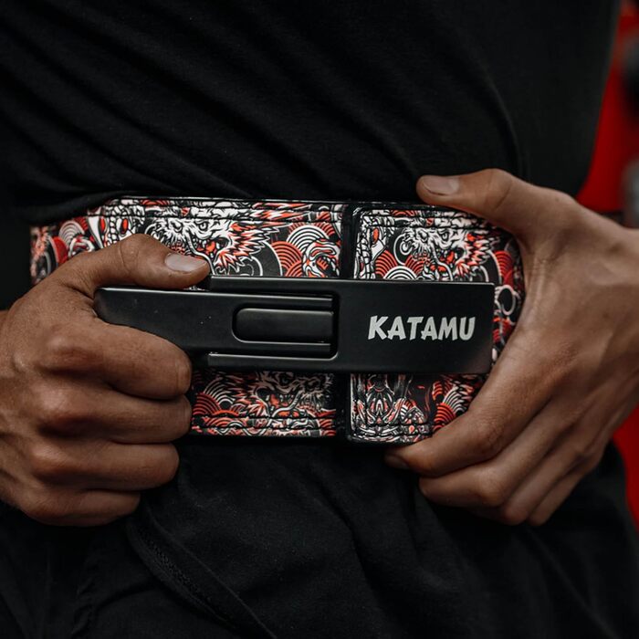 Японський пояс для важкої атлетики Samurai Premium з важільною пряжкою