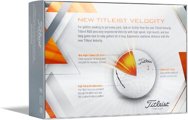 М'яч для гольфу Titleist Velocity - швидкість і точність