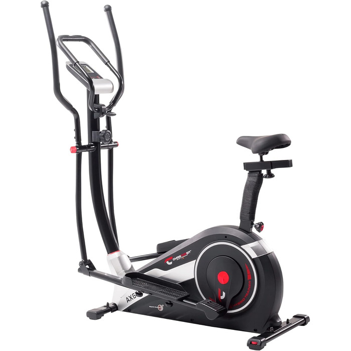 Гібридний тренажер Christopeit Sport AX 6500, 2-в-1, магнітна система гальмування, 10 рівнів навантаження, до 150 кг, чорний