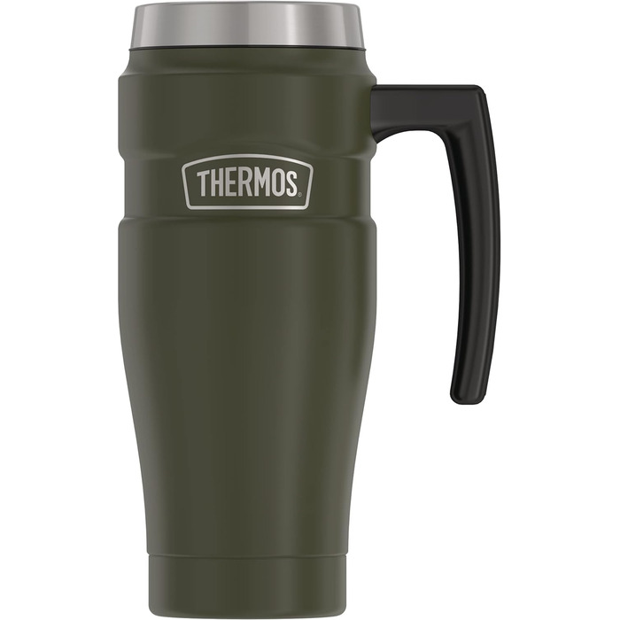 Термокружка Thermos Stainless King 473 мл, армійсько-зелена, нержавіюча сталь