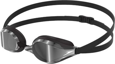 Окуляри для плавання Speedo Fastskin Speedsocket 2 із дзеркальними лінзами та силіконова шапочка для плавання, унісекс, чорна, універсальний розмір