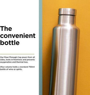 Пляшка для води Klean Kanteen Men's Classic Vi (739 мл, матова нержавійка)