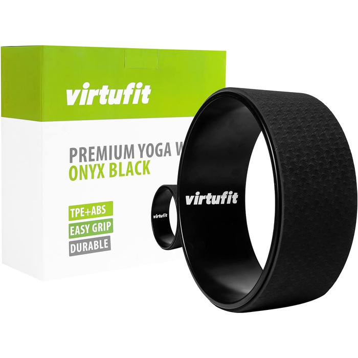 Колесо для йоги VirtuFit Premium - 33 см - колір Onyx Black