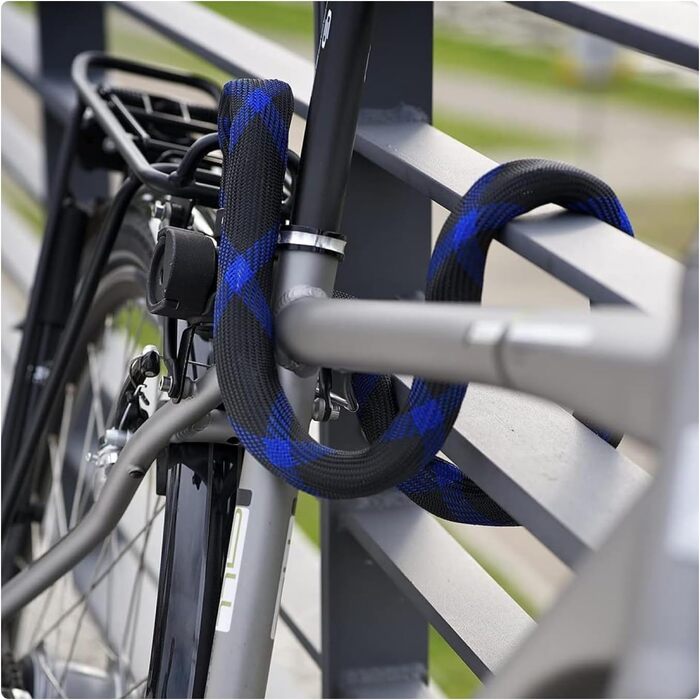 Замок тросовий ABUS Ivera Steel-O-Flex 7200, сталевий трос з броньованими сталевими втулками, рівень безпеки 7