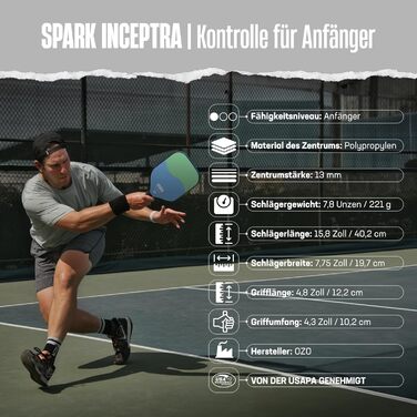 Ракетка OZO Pickleball для початківців - фісташки та солодка вата