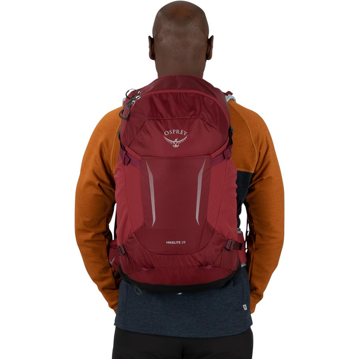 Рюкзак Osprey Hikelite 28 л Sangria Red S-M для туризму