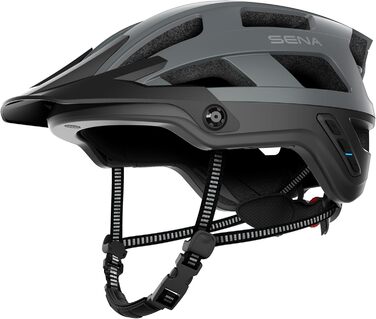 Шолом Sena M1/M1 EVO Smart MTB Bluetooth, музика, GPS, матовий сірий