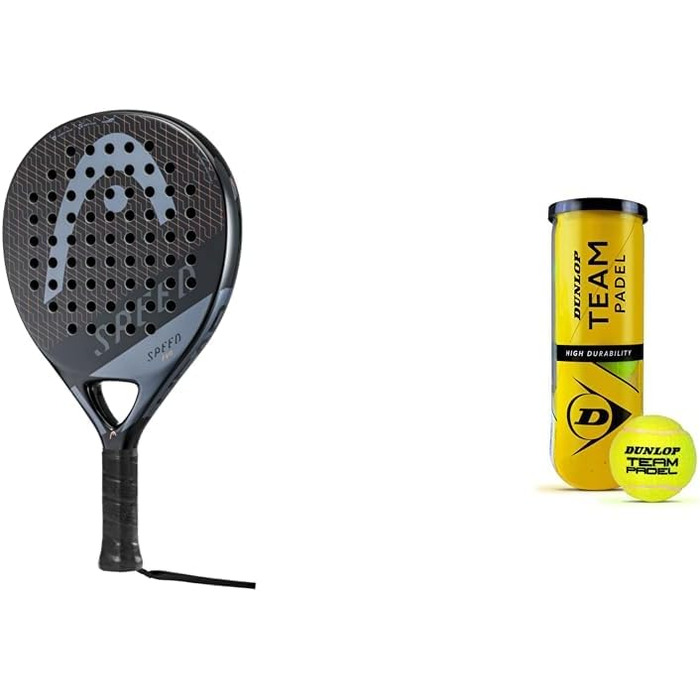 Ракетка Padel на голову Evo Speed 2023, чорна (Padel Racket Padel)