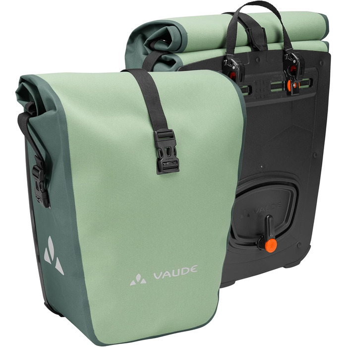 Велосипедна сумка VAUDE Aqua Back Supreme 2x24л, водонепроникна, для багажника, задня, міцна та екологічна, виготовлена в Німеччині