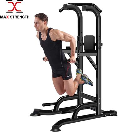 Діп-станція MAXSTRENGTH Multi Gyms Power Tower, чорний