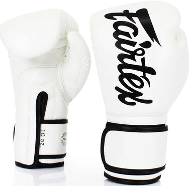 Боксерські рукавички Fairtex BGV-14 білі, мікрофібра, 12 унцій для ММА Муай Тай