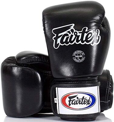 Боксерські рукавички Fairtex BGV-1 чорні 16 унцій для ММА Муай Тай