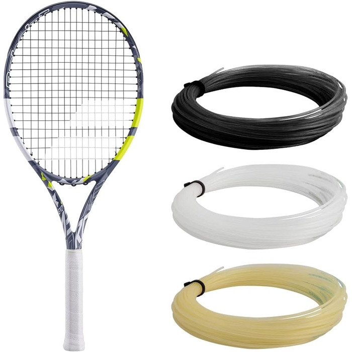 Ракетка Babolat Evo Aero L S CV - легка, наструна, розм. 2, сіра/жовта