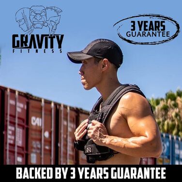 Жилет з обтяженням Gravity Fitness - 15 кг - 20 кг - повністю регулюється. Гімнастика, кроссфіт, силові тренування, домашнє та комерційне використання. 20,0 кг 20