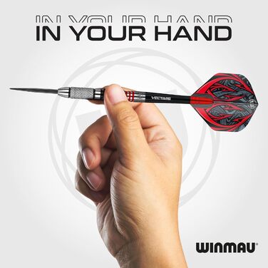 Набір наконечників WINMAU Darts 90 вольфрамова сталь з польотами та валами