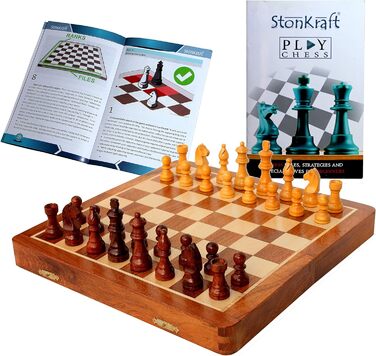 Настільний ігровий набір StonKraft Travel Magnetic Chess дерев'яний