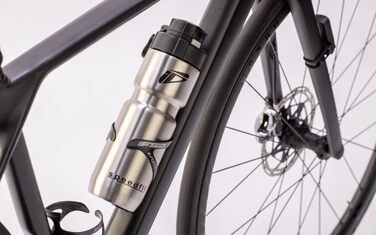 Speedfil Speedflask вакуумна термофляга з нержавіючої сталі для велосипеду та спорту, з кришкою, 2.0, срібляста