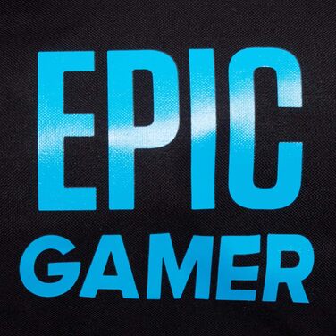 Спортивна сумка Epic Gamer для дорослих і дітей, з плечовими ременями, сумкою для взуття та повністю водонепроникною секцією, чорна, одного розміру, сумка-бочка