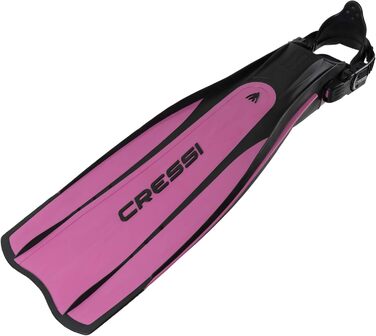 Ласти для дайвінгу Cressi Pro Light з відкритою п'ятою (M/L (41/43), чорні/рожеві)