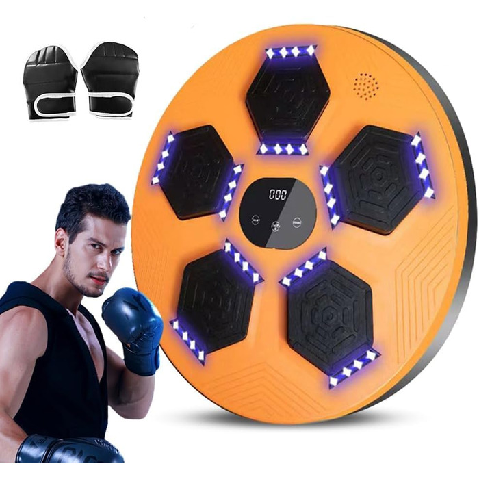 RuiDay Музична боксерська машина зі смарт-функціями, Bluetooth, для домашніх тренувань та зняття стресу