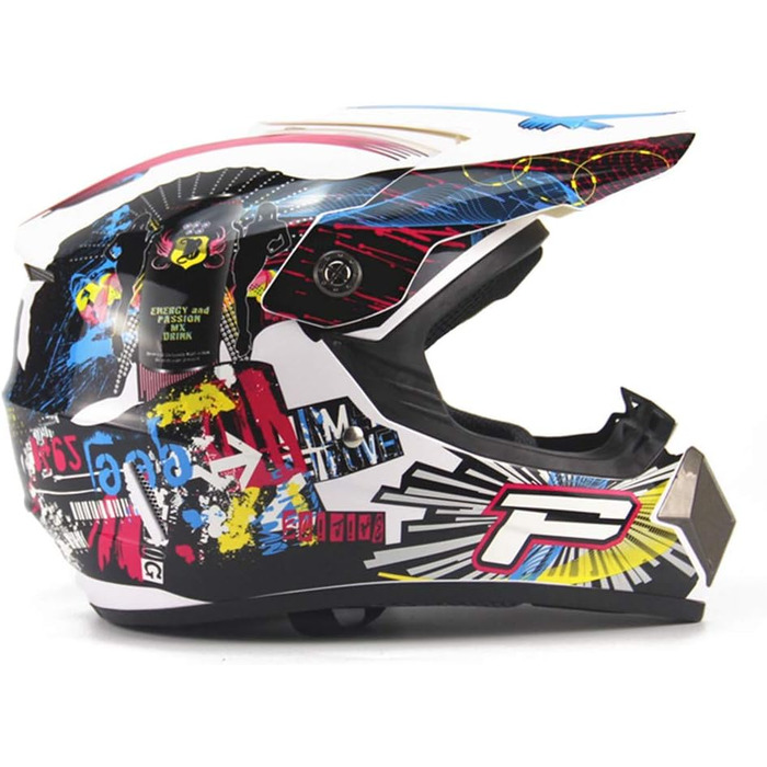 Мотошолом для дорослих і дітей Motocross Offroad ATV, захисний шолом для кросу, MTB, Downhill, DOT, розмір S (53-55 см), модель CC12