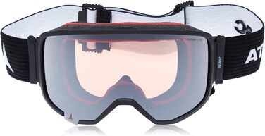 Окуляри Atomic Unisex All Mountain Goggles Revent L FDL, для помірного освітлення, велика посадка, оправа Live Fit, подвійна лінза FDL, чорний/рожевий спалах, AN5105428