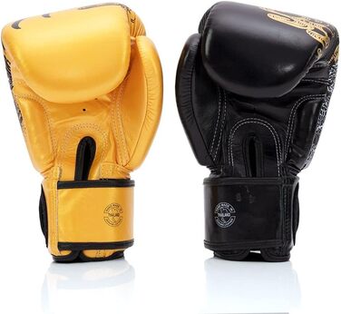 Боксерські рукавички Fairtex BGV26 Harmony Six чорні/золоті, 16 унцій