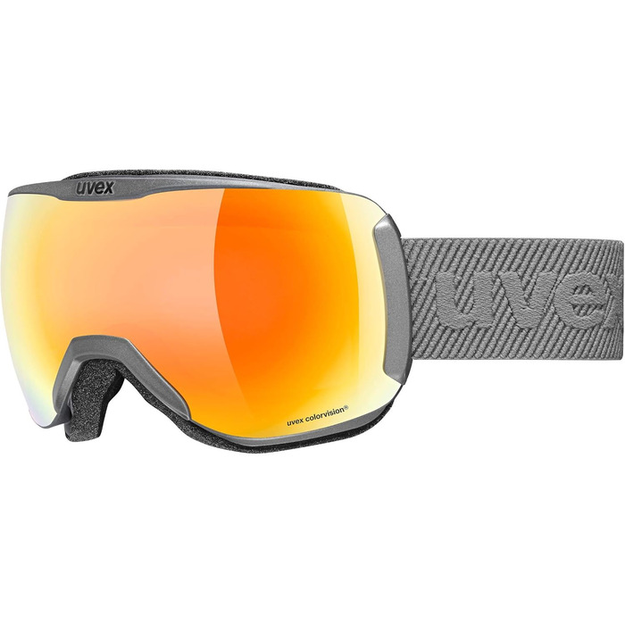 Гірськолижні окуляри Uvex Unisex Downhill 2100 Cv () (один розмір, носоріг/оранжево-помаранчевий)