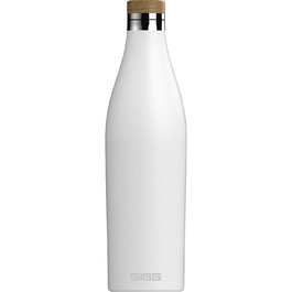Термос-бутилка SIGG Meridian, герметична, 0,5/0,7 л, подвійна стінка з нержавіючої сталі 18/8, бамбукова кришка, BPA та пластику немає