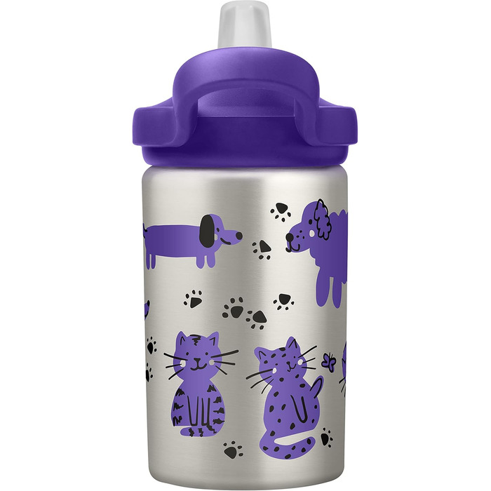 Дитяча пляшка для води CamelBak Eddy+ з малюнком Коти і Собаки, універсальний розмір