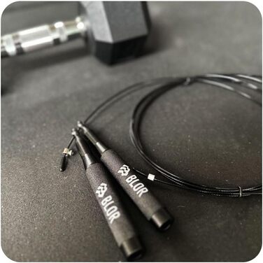 Скакалка Blor Jump Rope Pro алюмінієва, сталева, нейлонова, з ергономічними неслизькими ручками, для схуднення, боксу, кросстренінгу, з чохлом