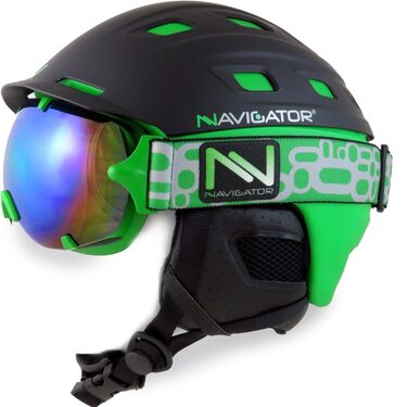 Окуляри NAVIGATOR PI Ski Goggles, унісекс, різні кольори (Зелений)