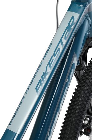 Алюмінієвий гірський велосипед BIKESTAR Hardtail Shimano 21 швидкісна трансмісія, дискові гальма 26, 27.5, 29 дюймові шини 16, 17, 18 дюймова рама Alu MTB СПРОБУЙТЕ 29 ДЮЙМІВ БЕЗ РИЗИКУ Дискові гальма синій і сірий