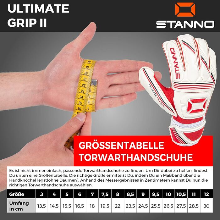 Воротарські рукавички Stanno Ultimate Grip II — надійне зчеплення, для амбітних голкіперів