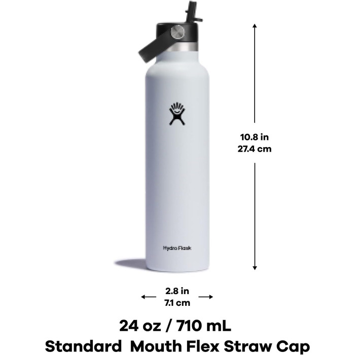 Термобутилка Hydro Flask 680 мл з трубочкою Standard-Flex, Moonshadow