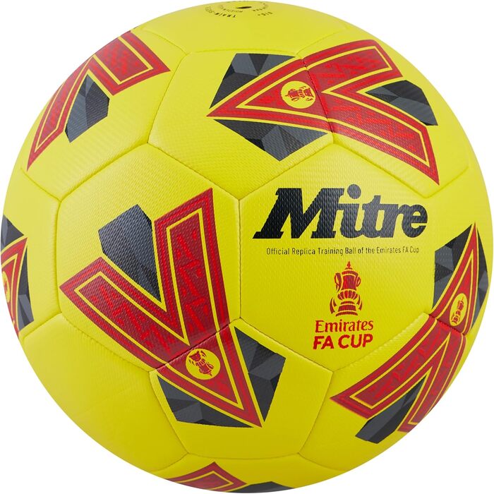 Футбольний м'яч Mitre Training FA Cup, високоякісний тренувальний, зносостійкий