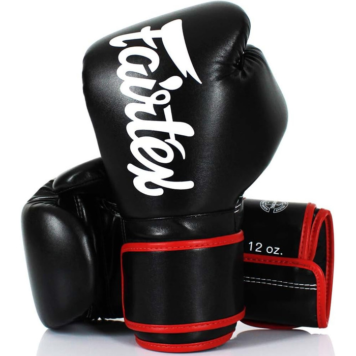 Боксерські рукавички Fairtex BGV-14, чорні, 12 унцій для ММА/Муай Тай