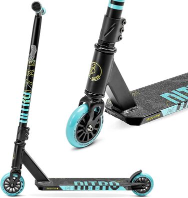 Трюковий самокат Glide для фрістайлу, ABEC 9, 100мм колеса, алюмінієва дека 6061, вага 3,3 кг, навантаження до 100 кг