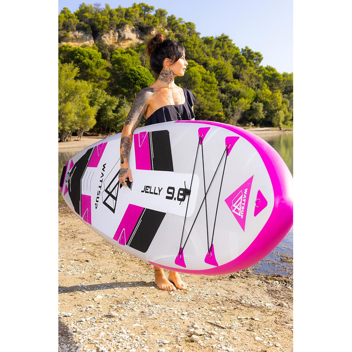 Надувна SUP-дошка Wattsup Jelly 9'6'' для жінок, різнокольорова