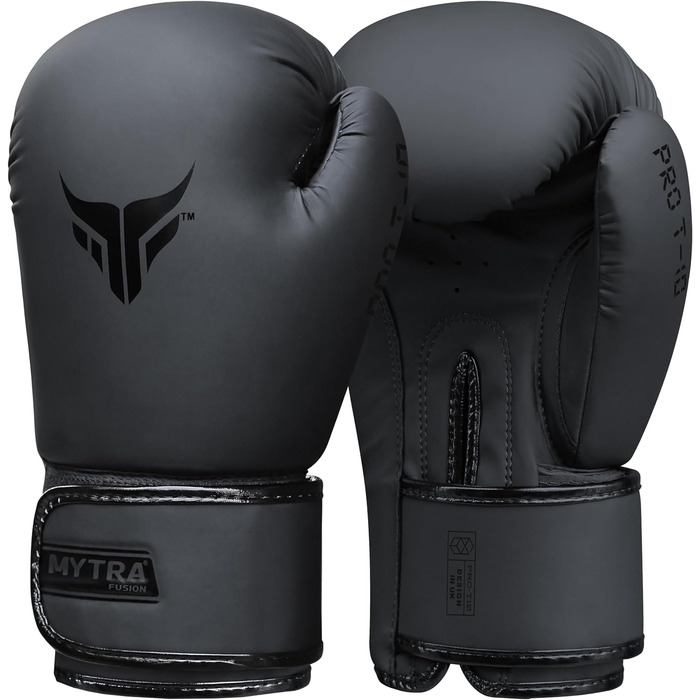 Жіночі боксерські рукавички MMA Training Punching Kickboxing Gloves (16 унцій, чорні)