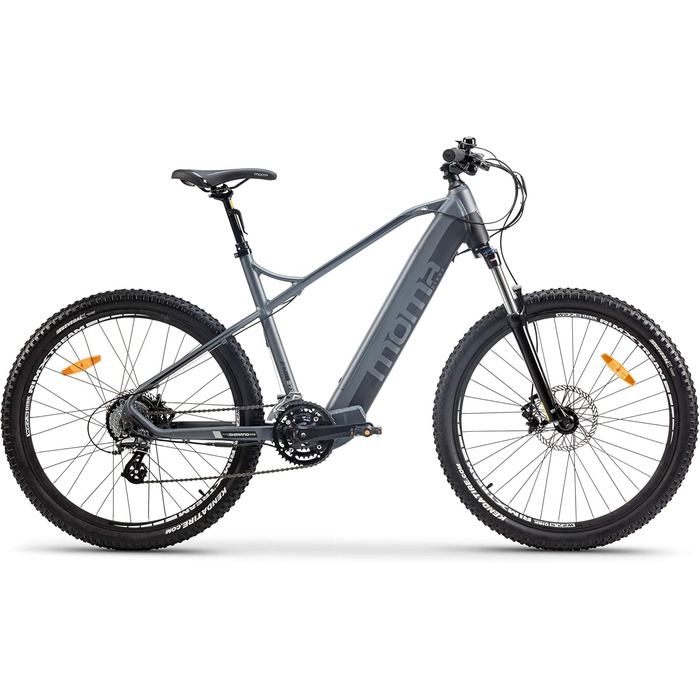 Велосипеди Moma E-MTB 27,5' SHIMANO 24G, гідр. гальма, акум. 48В 13Ач