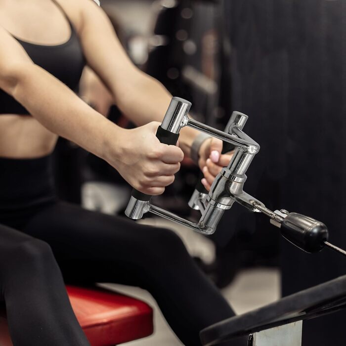 Насадка для блочної тяги ToughFit LAT Pulldown, V-гриф, подвійний D-гриф, трицепс-канат для домашнього тренажера, набір 3 в 1